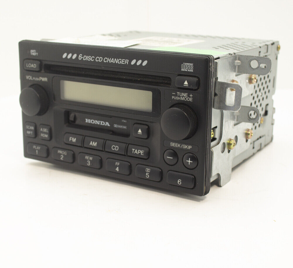 Honda CRV Accord Civic Audio Radio AM FM 6CD Disk Cassette Receiver Used OEM
