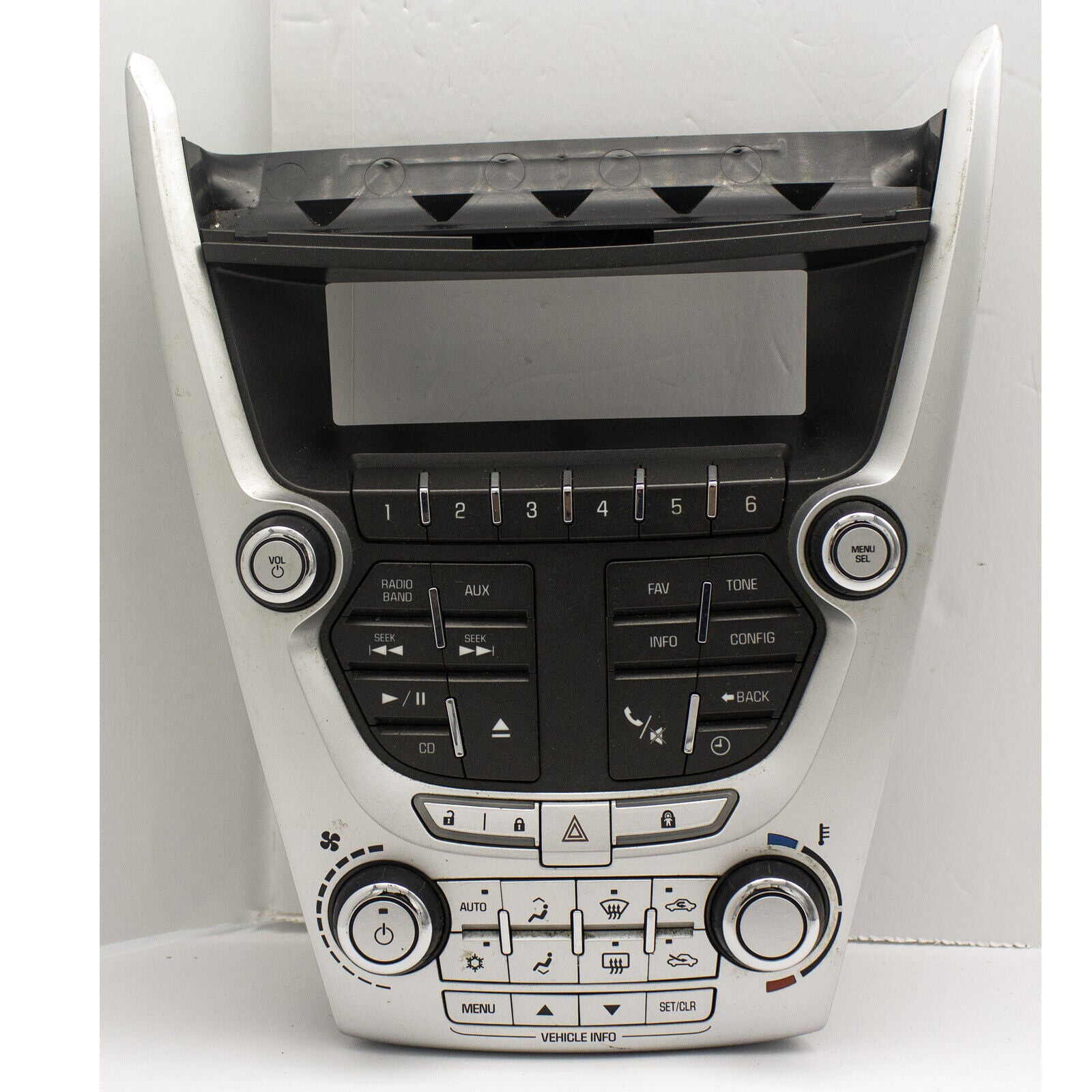 OEM 10-11 Chevy Equinox Audio Radio AC Temperature Climate Control Switch Panel