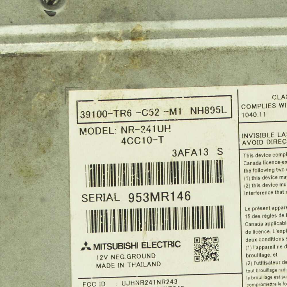 2014 2015 Honda Civic Sedan Ex Ex-l Lx Radio Cd Player 7" Display Toch Screen