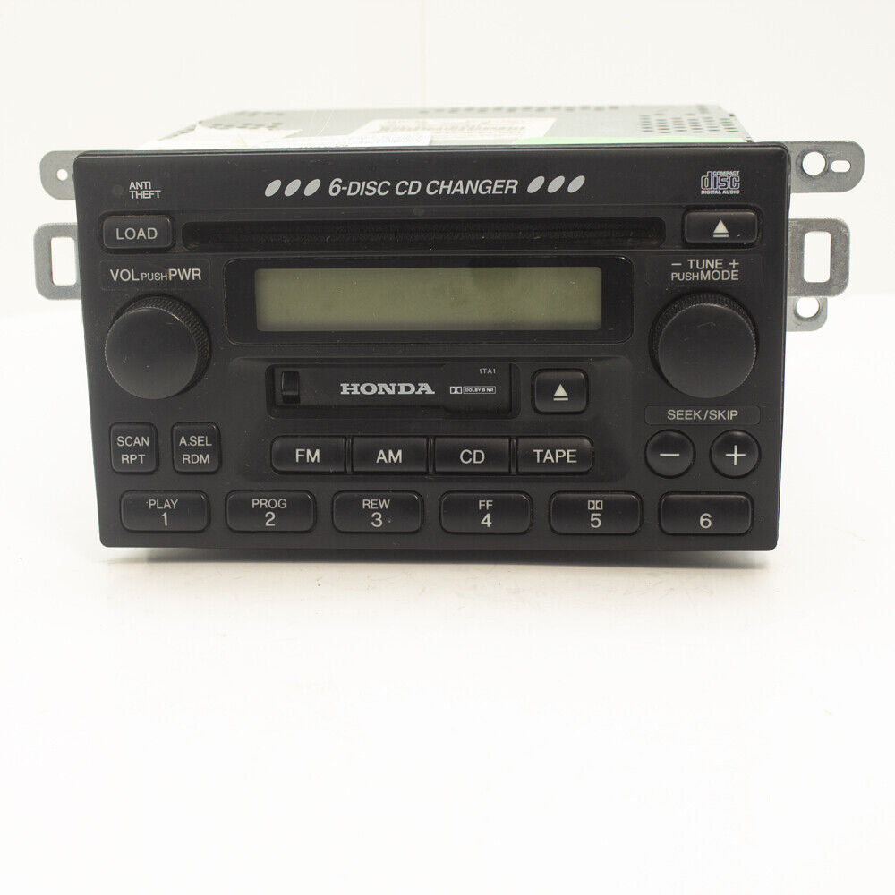 Honda CRV Accord Civic Audio Radio AM FM 6CD Disk Cassette Receiver Used OEM