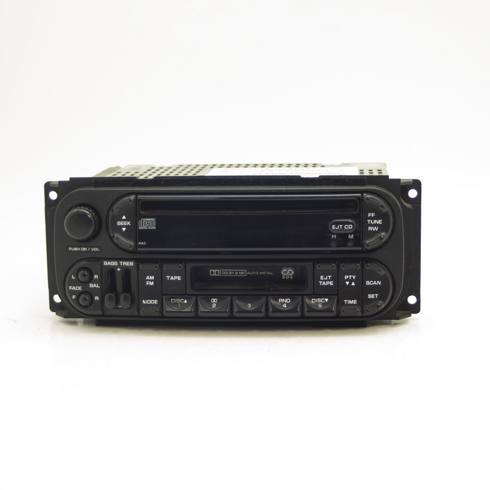 Jeep Dodge Ram 1500 & Chrysler Audio Radio AM FM Cassette Disc CD Receiver  OEM