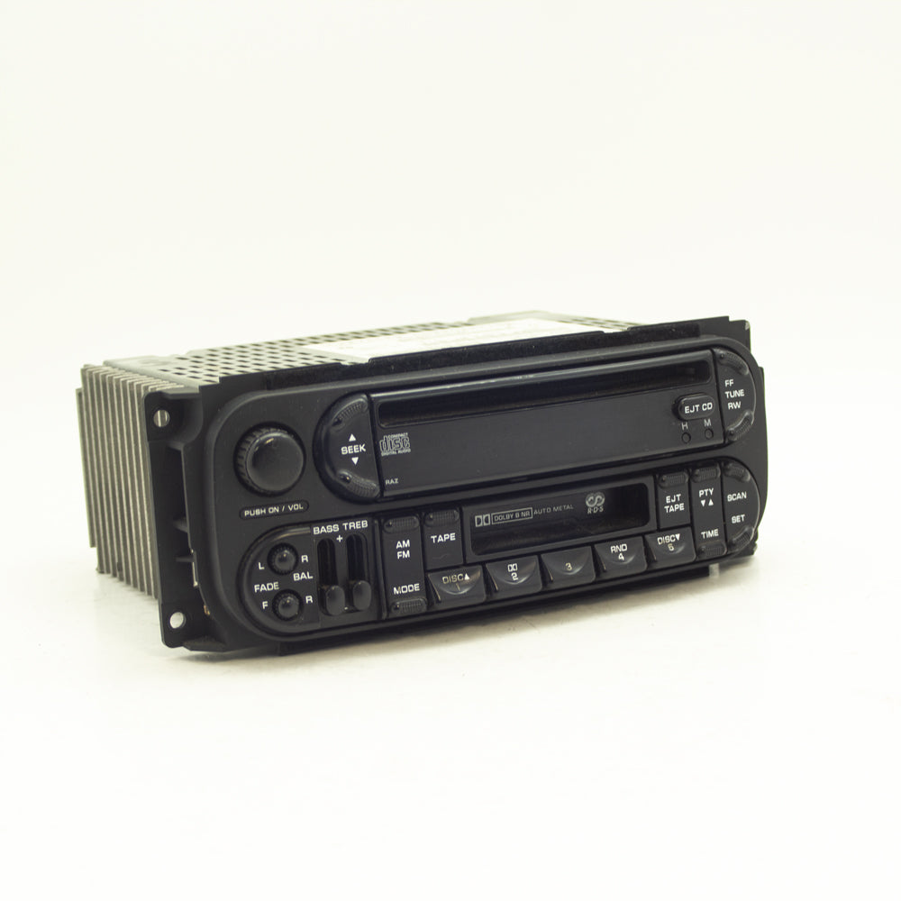 Jeep Dodge Ram 1500 & Chrysler Audio Radio AM FM Cassette Disc CD Receiver  OEM