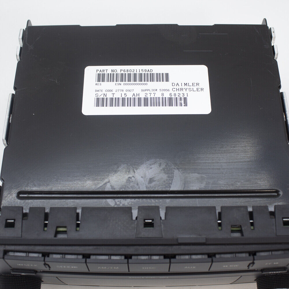 Jeep Dodge & Chrysler RES Audio Radio AM FM AUX Auxiliary CD MP3 Player OEM