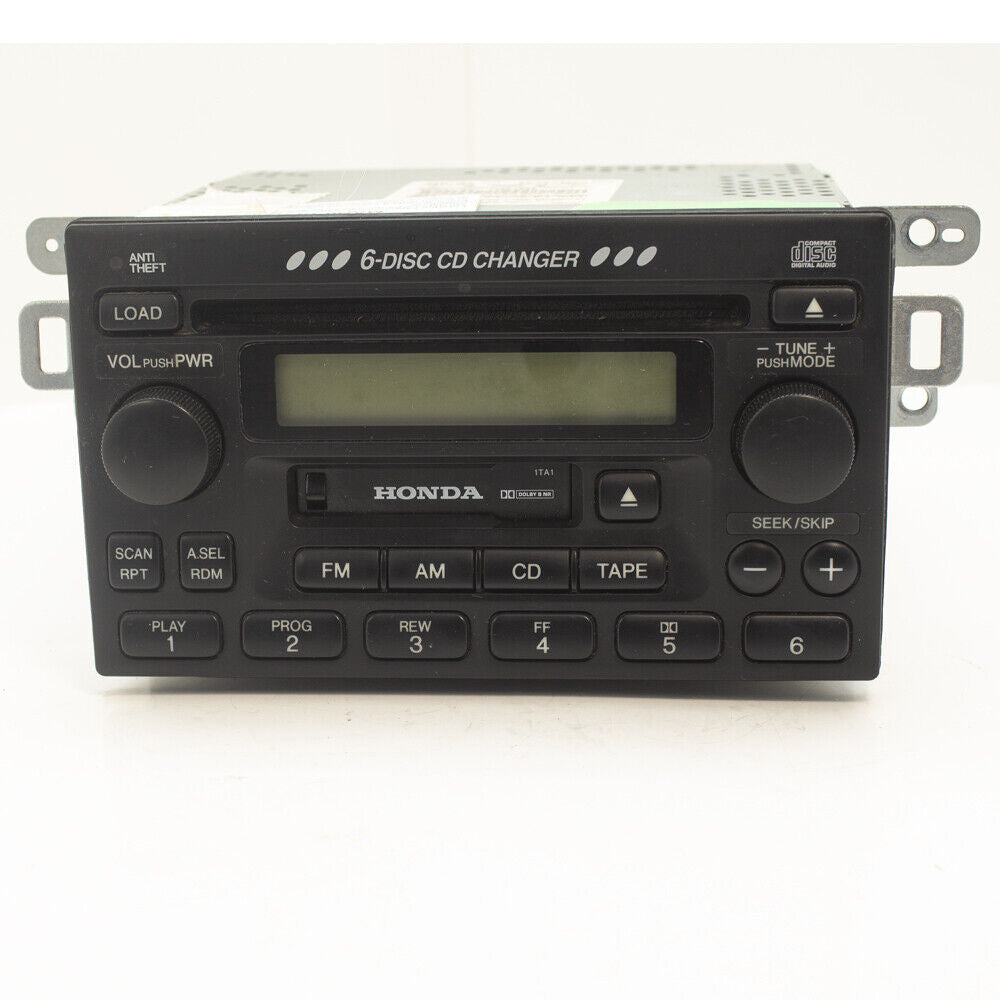 Honda CRV Accord Civic Audio Radio AM FM 6CD Disk Cassette Receiver Used OEM